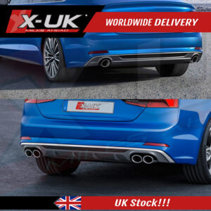 Audi A5 S-line 2017-2020 B9 S5 style rear diffuser skin to fit 2 & 4 doors