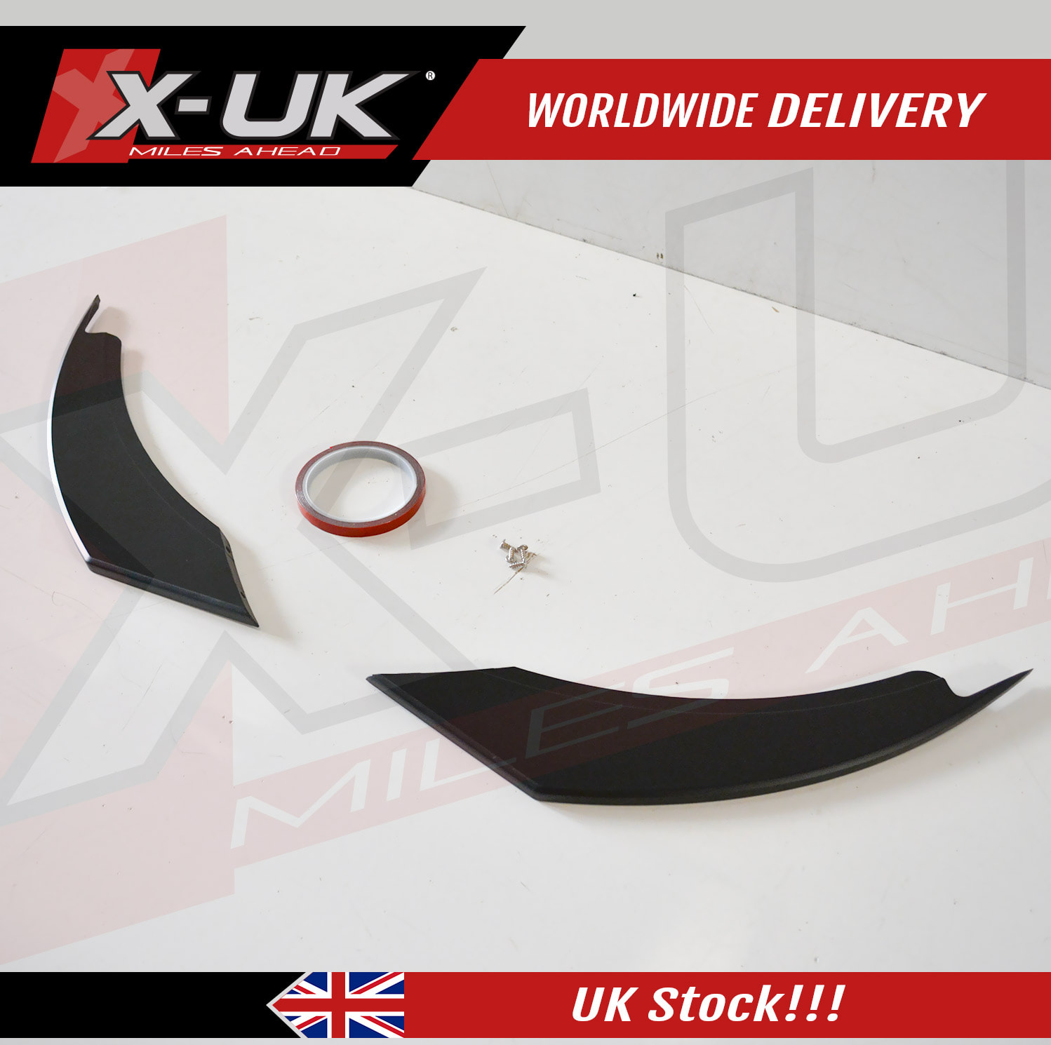 Ford Mustang GT R style 2018-2019 rear diffuser aero kit splitters