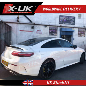 Mercedes E-Class C238 coupe E63 S style gloss black rear spoiler