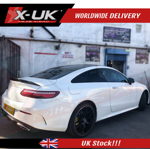 Mercedes E-Class C238 coupe E63 S style gloss black rear spoiler