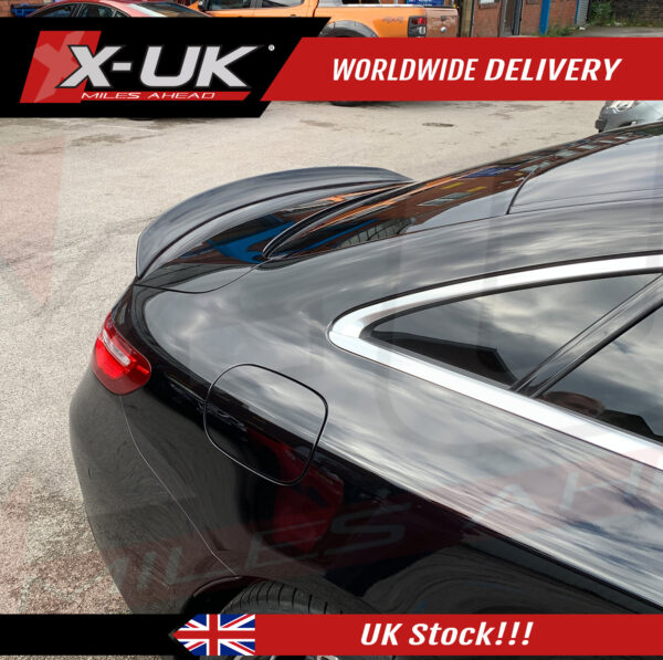 Mercedes E-Class C238 coupe E63 S style gloss black rear spoiler