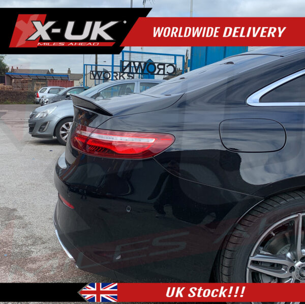 Mercedes E-Class C238 coupe E63 S style gloss black rear spoiler