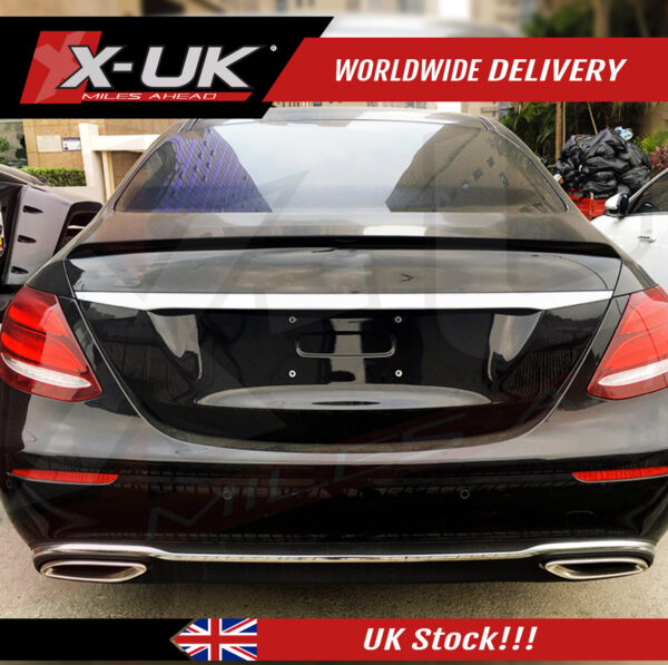 Mercedes E-Class W213 saloon gloss black rear spoiler