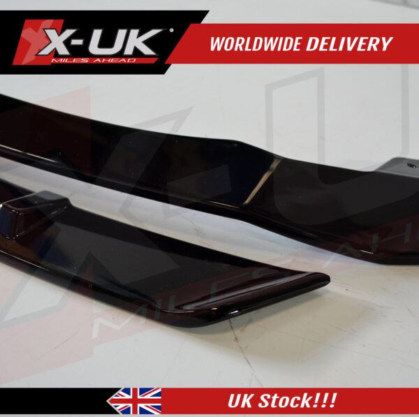 Audi A4 S-line S4 2018-2019 B9 front lip gloss black fits Saloon Avant