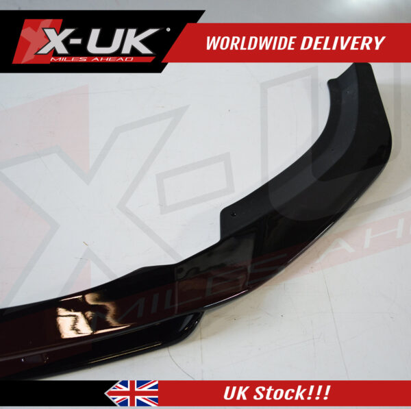 Audi A4 S-line S4 2018-2019 B9 front lip gloss black fits Saloon Avant