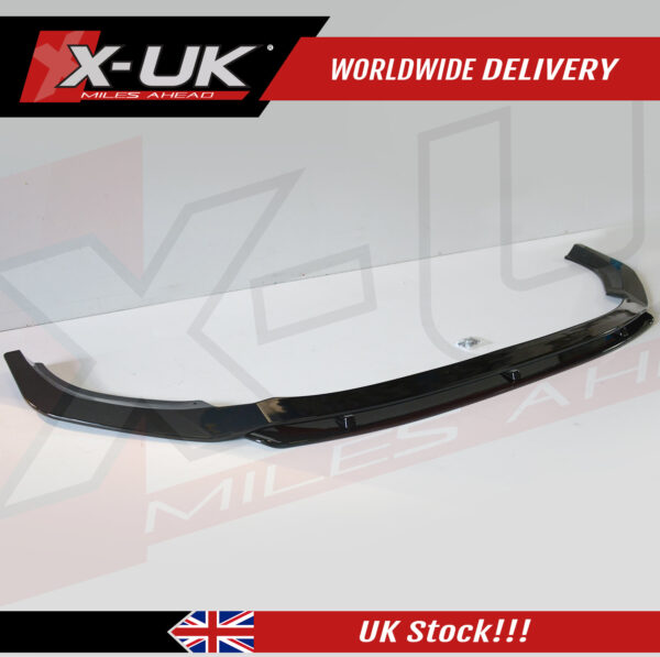 Audi A4 S-line S4 2018-2019 B9 front lip gloss black fits Saloon Avant