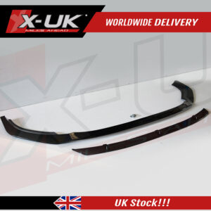 Audi A4 S-line S4 2018-2019 B9 front lip gloss black fits Saloon Avant