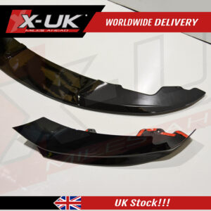 BMW 4 Series F32 F33 F36 M Performance style gloss black front splitter