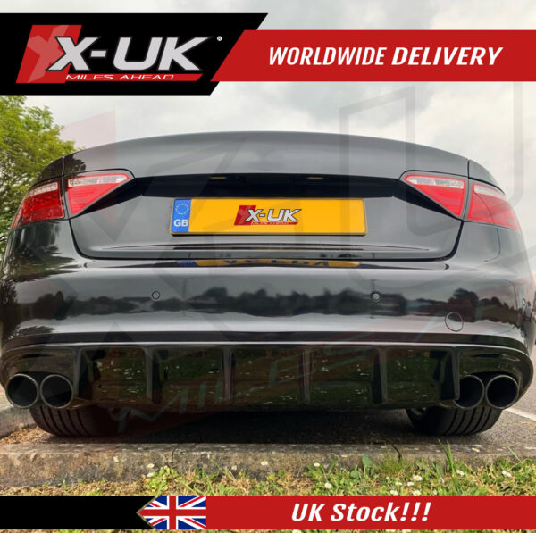 Audi A5 S-line S5 2007-2012 Sportback rear diffuser version 2.0