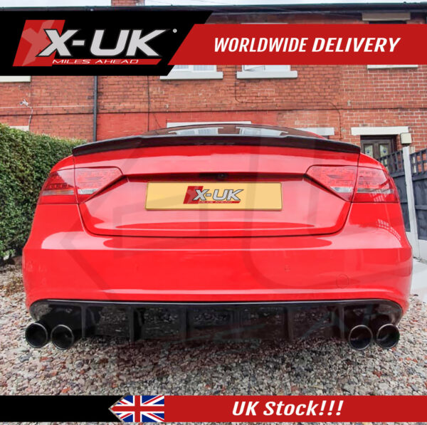 Audi A5 S-line S5 2007-2012 Sportback rear diffuser version 2.0