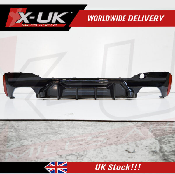 BMW 5 Series 2017-2019 G30 M5 competition style gloss black rear diffuser