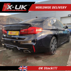 BMW 5 Series 2017-2019 G30 M5 competition style gloss black rear diffuser