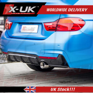 BMW 4 Series 2014-2018 F32 F33 F36 M Performance style rear diffuser dual pipes