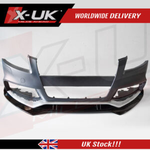 Audi RS5 2007-2012 black FRP front lower splitter lip valance