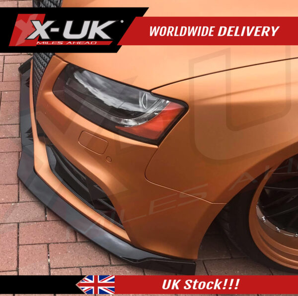 Audi RS5 2007-2012 black FRP front lower splitter lip valance