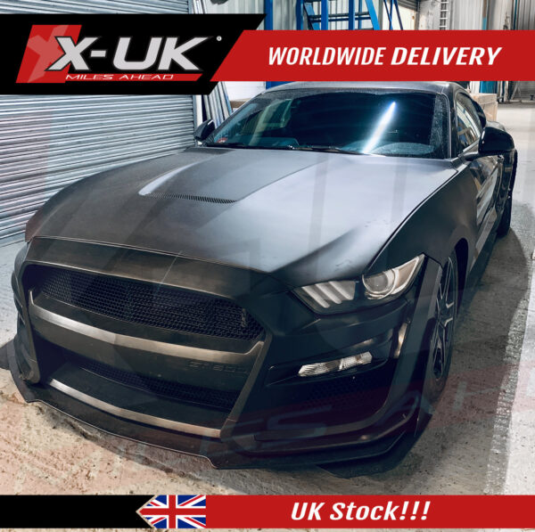 Ford Mustang 2015-2017 GT500 style front bumper conversion body kit