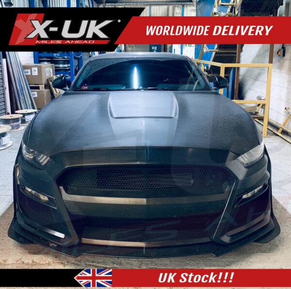 Ford Mustang 2015-2017 GT500 style front bumper conversion body kit