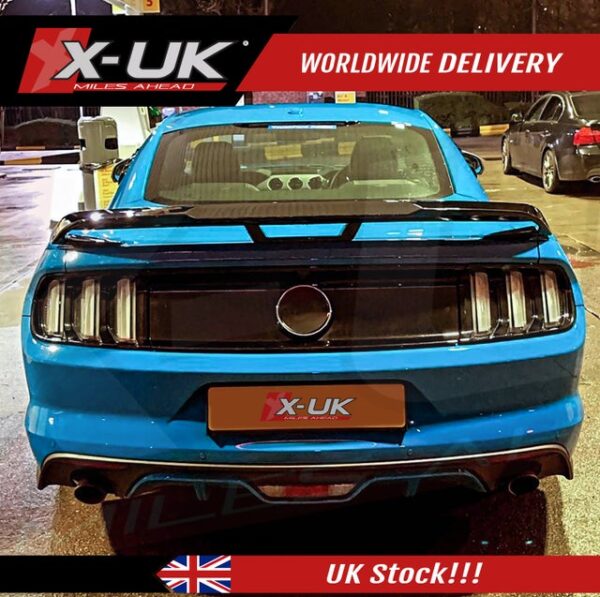 Ford Mustang 2015-2020 performance pack style rear boot spoiler matte black