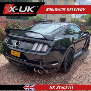 Ford Mustang 2015-2017 GT500 style rear bumper and diffuser with tail pipes