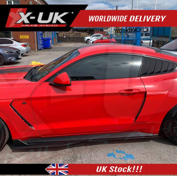 Ford Mustang 2015-2020 GT500 style side skirts extensions