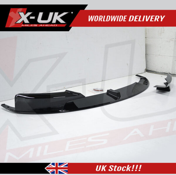 BMW 3 Series F30 F31 F35 2011-2019 M Performance style gloss black front lip