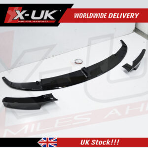 BMW 3 Series F30 F31 F35 2011-2019 M Performance style gloss black front lip