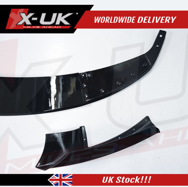 BMW 3 Series F30 F31 F35 2011-2019 M Performance style gloss black front lip