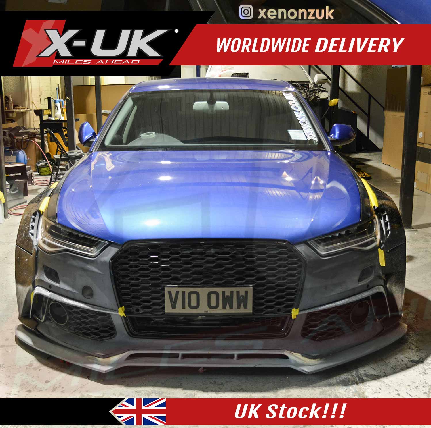 Audi A6 C7 RS6 Conversion Kit With Diffuser Abd A7 Inspired Headlight, For  Modification at best price in Surat