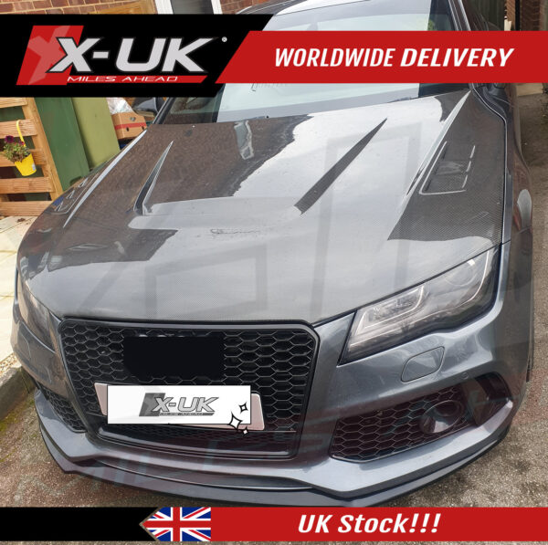 Audi A7 SE A7 S-Line S7 RS7 2011-2017 FRP carbon fiber bonnet hood