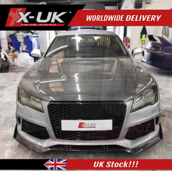 Audi A7 SE A7 S-Line S7 RS7 2011-2017 FRP carbon fiber bonnet hood