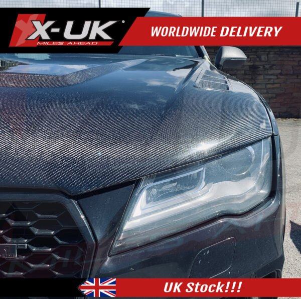 Audi A7 SE A7 S-Line S7 RS7 2011-2017 FRP carbon fiber bonnet hood