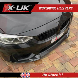 BMW F82 F83 M4 2014-2019 CS Style carbon fiber look hydro dip front splitter lip