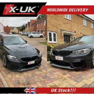 BMW F82 F83 M4 2014-2019 CS Style carbon fiber look hydro dip front splitter lip