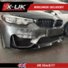 BMW 3 Series F80 M3 2014-2018 gloss black front splitter lip