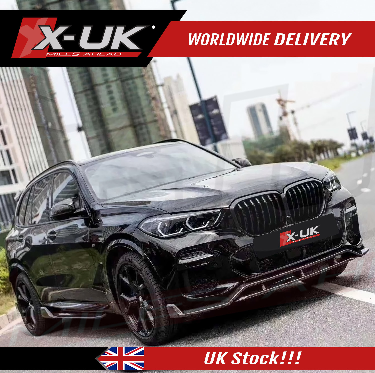 BMW X5 body kit G05 2018-2020 M performance style gloss black