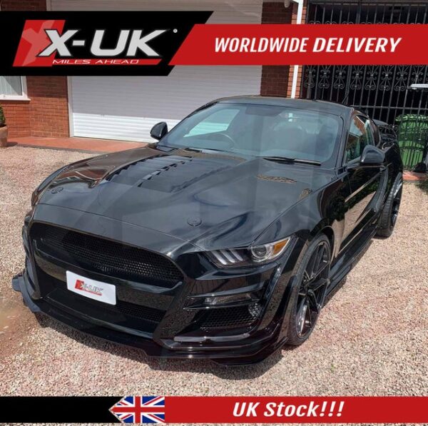 Ford Mustang 2015-2017 Shelby GT500 style aluminium bonnet hood