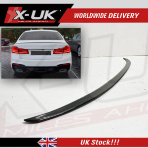 BMW 5 Series 2017-2019 G30 to M5 style gloss black rear spoiler