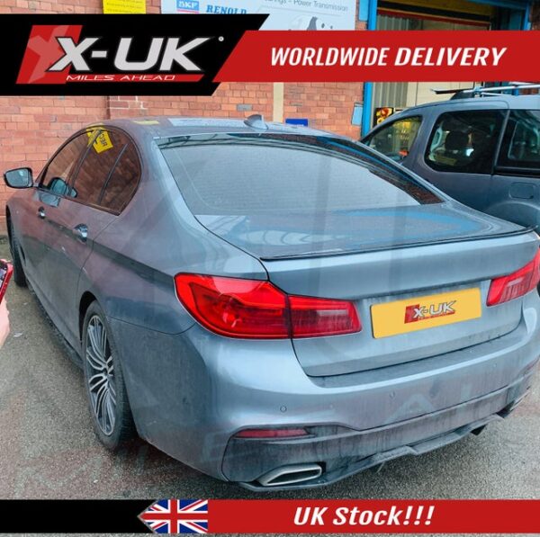 BMW 5 Series 2017-2019 G30 to M5 style gloss black rear spoiler