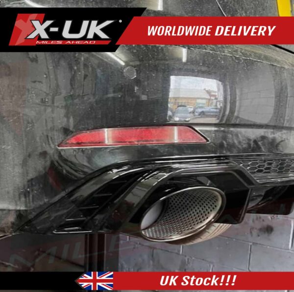 Audi RS5 style black edition rear diffuser for A5 Sline B9 2017-2019