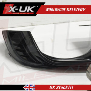 Audi A4 S4 B9 2015-2019 to RS4 style black edition rear diffuser valance