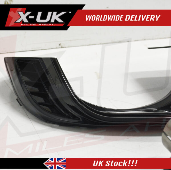 Audi A4 S4 B9 2015-2019 to RS4 style black edition rear diffuser valance