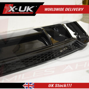 Audi A4 S4 B9 2015-2019 to RS4 style black edition rear diffuser valance