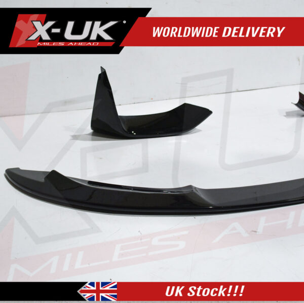 BMW F82 F83 M4 2014-2019 M Performance style gloss black splitter lip