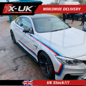 BMW 3 Series F80 M3 2014-2018 gloss black side skirts blades