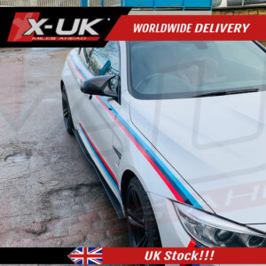 BMW F82 F83 M4 2014-2019 gloss black side skirts blades