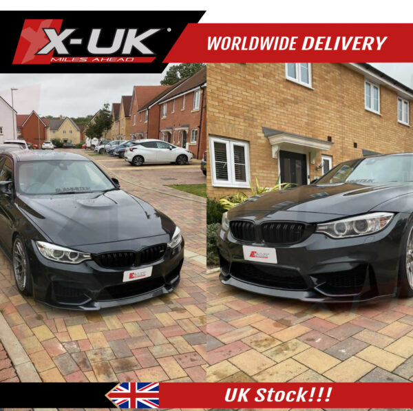 BMW F80 M3 2014-2018 gloss black aero kit S1