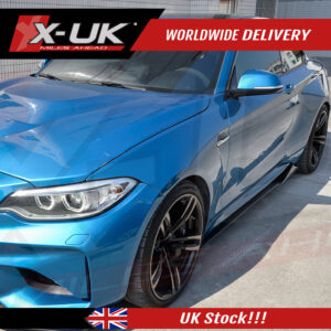 BMW F87 M2 2016-2020 gloss black side skirts blades