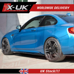 BMW F87 M2 2016-2020 gloss black side skirts blades