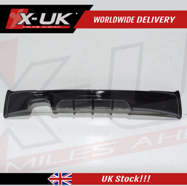 BMW 2 Series F22 F23 M Performance style twin rear diffuser gloss black 2.0