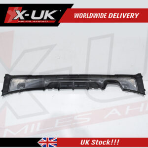 BMW 2 Series F22 F23 M Performance style twin rear diffuser gloss black 2.0